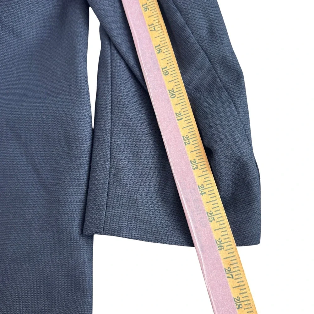 John Norman Roanoke Valley Navy Blue Worsted Wool Blazer Sport Coat 50 Long